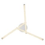 Plafoniera, metal cromat, plastic, cristale acrilice transparente, reglabila, schimband culoarea luminii folosind peretii. comutator, functie de memorie,IP44, fixare culoare, Ø600, V:125,1xLED 18W 230V,sursa 2000lm,iesire 1100lm, 3000-4000-6000K - imagine 4