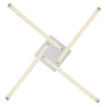 Plafoniera, metal cromat, plastic, cristale acrilice transparente, reglabila, schimbarea culorii luminii folosind un intrerupator de perete, functie de memorie,IP44, fixare culoare, LxLxH: 690x690x105,LED 24W 230V,sursa 2700lm,1500lm, 3000-4000-6000k - imagine 5