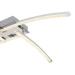 Plafoniera, metal cromat, plastic, cristale acrilice transparente, reglabila, schimbarea culorii luminii folosind un intrerupator de perete, functie de memorie,IP44, fixare culoare, LxLxH: 690x690x105,LED 24W 230V,sursa 2700lm,1500lm, 3000-4000-6000k - imagine 6