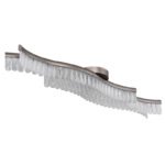 Plafonieră metal grafit mat, cristale acrilice transparente, LxWxH: 1080x180x130mm, incl. LED 35W 230V, sursă 4480lm, ieșire 1560lm, 3200K - imagine 4