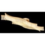 Plafonieră metalică aurie mată, cristale acrilice transparente, LxLxH: 1080x180x130mm, incl. LED 35W 230V, sursă 4480lm, ieșire 1560lm, 3200K - imagine 3