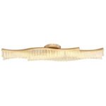 Plafonieră metalică aurie mată, cristale acrilice transparente, LxLxH: 1080x180x130mm, incl. LED 35W 230V, sursă 4480lm, ieșire 1560lm, 3200K - imagine 5