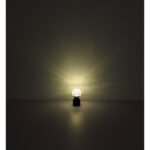 Lampă de masă din metal negru mat, acrilic cu efect de cristal, reglabil, variator de intensitate luminoasă cu atingere continuă, culori fixabile, memorie, Acu CR18650 1200mAh, ø: 105mm I: 200mm, LED 2,5W 12V, sursă 243lm, ieșire 173lm, CCT2700-6500K - imagine 6