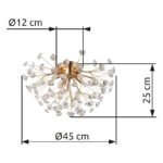 Plafonieră Katrina, Transparent, LED 3.5W 3000K, Ø450mm, Globo - imagine 6