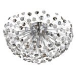 Plafonieră metal cromat, cristale K9 fumurii, transparente, ø: 600mm, H: 325mm, incl. 6x G9 LED 3.5W 230V, 350lm sursă, 350lm ieșire, 3000K, incl. bec LED 10676 - imagine 4
