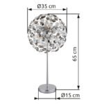 Veioză Katrina, Crom, LED 3.5W 3000K, Ø350mm, H650mm, Globo - imagine 6