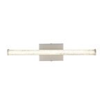 Plafonieră plastic nichel mat, crom, plastic nichel mat, plastic transparent, cristale din plastic transparent, profil hexagonal, LxLxA: 342x70x56mm, incl. LED 6W 230V, sursă 830lm, ieșire 620lm, 4000K - imagine 5