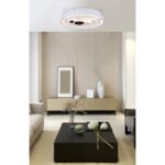 Plafoniera metal alb, acril, dimabil, telecomanda, culori fixabile, D: 480, H: 82, inclusiv 1xLED 50W 230V, 5000lm ieșire 2300lm sursă, CCT 3.000-4500-6.000. - imagine 3