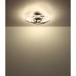Plafonieră metal negru mat, aluminiu negru mat, plastic opal, rotativă/orientabilă, ø: 456mm, H: 94mm, incl. LED 40W 230V, sursă 4680lm, ieșire 2920lm, 4000K - imagine 5