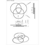 Plafonieră metal nichel mat, aluminiu nichel mat, plastic opal, rotativă/orientabilă, ø: 456mm, H: 94mm, incl. LED 40W 230V, sursă 4680lm, ieșire 3520lm, 4000K - imagine 6