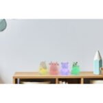 Veioză plastic alb display de 20 de diferite figurine, comutator, schimba culoarea, inclusiv 3xLR44, LxWxH :. 80x100x110, inclusiv 1xRGB LED 0,06W 3V. - imagine 4