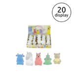 Veioză plastic alb display de 20 de diferite figurine, comutator, schimba culoarea, inclusiv 3xLR44, LxWxH :. 80x100x110, inclusiv 1xRGB LED 0,06W 3V. - imagine 6
