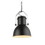 Suspensie,metal negru, cablul textil negru, D: 270, H: 1200, excl 1xE27 40W 230V - imagine 4
