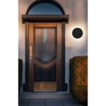 Aplica de exterior plastic negru mat, plastic opal, comutator glisant, comutator în trepte, culorile pot fi fixate, IP44, comutator CCT în carcasă, ø: 252mm, AL: 48mm, incl. LED 15W 230V, sursă 1600lm, ieșire 1200lm, CCT 3000/4000/6000K - imagine 2