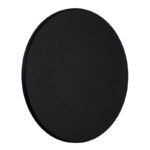 Aplica de exterior plastic negru mat, plastic opal, comutator glisant, comutator în trepte, culorile pot fi fixate, IP44, comutator CCT în carcasă, ø: 252mm, AL: 48mm, incl. LED 15W 230V, sursă 1600lm, ieșire 1200lm, CCT 3000/4000/6000K