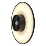 Aplica de exterior plastic negru mat, plastic opal, comutator glisant, comutator în trepte, culorile pot fi fixate, IP44, comutator CCT în carcasă, ø: 252mm, AL: 48mm, incl. LED 15W 230V, sursă 1600lm, ieșire 1200lm, CCT 3000/4000/6000K - imagine 5
