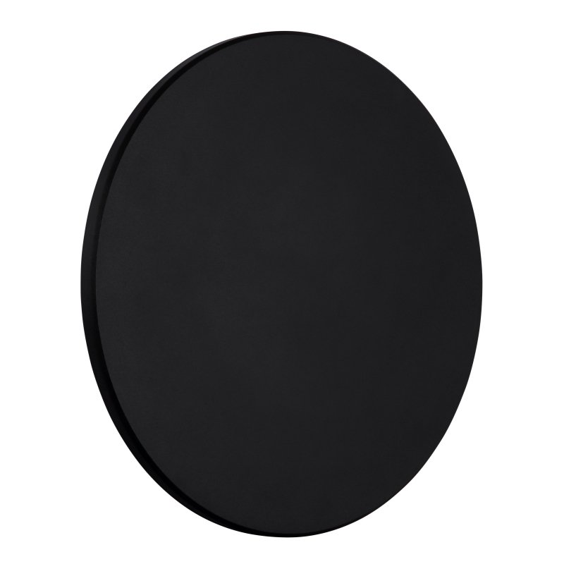 lamont-34314s-g29461 Aplica de exterior plastic negru mat, plastic opal, comutator glisant, comutator în trepte, culorile pot fi fixate, IP44, comutator CCT în carcasă, ø: 252mm, AL: 48mm, incl. LED 15W 230V, sursă 1600lm, ieșire 1200lm, CCT 3000/4000/6000K - imagine 1