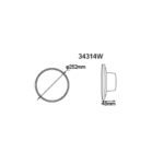 Aplica de exterior plastic alb mat, plastic opal, comutator glisant, comutator în trepte, culorile pot fi fixate, IP44, comutator CCT în carcasă, ø: 252mm, AL: 48mm, incl. LED 15W 230V, sursă 1600lm, ieșire 1200lm, CCT 3000/4000/6000K - imagine 6