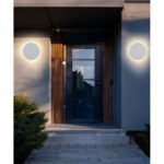 Aplica de exterior plastic alb mat, plastic opal, comutator glisant, comutator în trepte, culorile pot fi fixate, IP44, comutator CCT în carcasă, ø: 252mm, AL: 48mm, incl. LED 15W 230V, sursă 1600lm, ieșire 1200lm, CCT 3000/4000/6000K