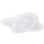 Plafoniera metal alb, acril alb, funcție cu memorie, lumină de veghe, dimabilă, telecomandă, culorile pot fi fixate, LxLxH: 500x500x65, incl. 1xLED 36W 230V, sursă 4848lm, ieșire 1950lm, CCT 3.000-6.000K - imagine 3