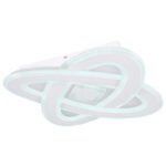 Plafoniera metal alb, acril alb, funcție cu memorie, lumină de veghe, dimabilă, telecomandă, culorile pot fi fixate, LxLxH: 500x500x65, incl. 1xLED 36W 230V, sursă 4848lm, ieșire 1950lm, CCT 3.000-6.000K - imagine 5