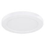 Plafoniera plastic alb, CCT prin comutator, în partea din spate e iluminat, pentru intrerupator, culorile pot fi fixate, D: 220, H: 18, incl. 1 x LED 18W 230V, sursă 1800lm, ieșire 1500lm, CCT 3.000-4000-6.500 - imagine 3