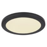 Plafoniera plastic negru, plastic alb, CCT prin comutator, în partea din spate e iluminat, pentru intrerupator, culorile pot fi fixate, D: 298, H: 18, incl. 1xLED 24W 230V, sursă 2200lm, ieșire 1900lm, CCT 3.000-4000-6.500