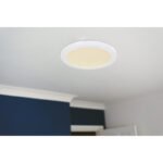 Plafoniera plastic alb, CCT prin comutator, prin partea din spate a corpului de iluminat se poate comuta / fixa culorile, D: 300, H: 18, incl. 1 x LED 24W 230V, sursă 2200lm, ieșire 1900lm, CCT 3.000-4000-6.500 - imagine 2