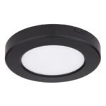 Plafoniera plastic negru, plastic alb, CCT prin comutator, prin partea din spate a corpului de iluminat se poate comuta / fixa culorile, D: 125, H: 18, incl. 1xLED 6W 230V, sursă 610lm, ieșire 400lm, CCT 3.000-4000-6.500 - imagine 4