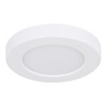 Plafoniera plastic alb,plastic alb, CCT prin comutator, prin partea din spate a corpului de iluminat se poate comuta / fixa culorile, D: 125, H: 18, incl. 1 x LED 6W 230V, sursă 610lm, ieșire 450lm, CCT 3.000-4000-6.500 - imagine 3