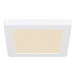 Plafoniera plastic alb, comutator glisant, culorile pot fi fixate, LxLxH: 167x167x17mm, inclusiv LED 12W 230V, sursa 1050lm, iesire 950lm, CCT 3000/4000/6500K - imagine 4