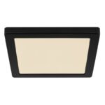 Plafoniera plastic negru, plastic alb, comutator glisant, culorile pot fi fixate, LxLxH: 217x217x17mm, inclusiv LED 18W 230V, sursa 1900lm, iesire 1400lm, CCT 3000/4000/6500K - imagine 4
