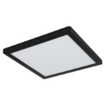 Plafoniera plastic negru, plastic alb, comutator glisant, culorile pot fi fixate, LxLxH: 291x291x17mm, inclusiv LED 24W 230V, sursa 2500lm, iesire 2000lm, CCT 3000/4000/6500K - imagine 3