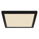 Plafoniera plastic negru, plastic alb, comutator glisant, culorile pot fi fixate, LxLxH: 291x291x17mm, inclusiv LED 24W 230V, sursa 2500lm, iesire 2000lm, CCT 3000/4000/6500K - imagine 4