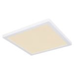 Plafoniera plastic alb, comutator glisant, culorile pot fi fixate, LxLxH: 291x291x17mm, inclusiv LED 24W 230V, sursa 2500lm, iesire 2100lm, CCT 3000/4000/6500K