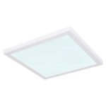 Plafoniera plastic alb, comutator glisant, culorile pot fi fixate, LxLxH: 291x291x17mm, inclusiv LED 24W 230V, sursa 2500lm, iesire 2100lm, CCT 3000/4000/6500K - imagine 4