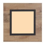 Plafonieră metal negru mat, MDF lemn optic închis, plastic alb, L x l x I: 300x300x45mm, incl. LED 12W 230V, 1400lm Sursă, 600lm Ieșire, 3000K - imagine 4