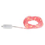 Bandă LED din plastic alb, plastic transparent, comutator cu buton, comutator în trepte, schimbător de culori RGB, fără adaptor, cu conexiune USB-C, 27 de efecte de iluminare, lung. 5000 mm, distanță între LED-uri 100mm, incl. 50 x LED RGB 0.06W 5V - imagine 4
