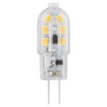 Bec LED, plastic transparent, Ø12, H:37, 1xG4 1.3W 12V, 130lm, 3000K. - imagine 2