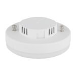 Bec LED plastic opal, plastic alb mat, aluminiu nichel mat, ø: 73mm, H: 26mm, incl. 1x GX53 LED 6W 230V, 400lm sursă, 400lm ieșire, 1800K - imagine 3