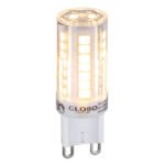 Bec LED, ceramica alba, plastic transparent, dimmabil, Ø17, V:50, inclusiv 1xG9 LED 3.5W 230V, 330lm, 3000K.