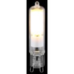 LED iluminant sticlă transparentă, ceramică albă, ø: 15mm, H: 65mm, incl. 1x G9 LED 4W 230V, 600lm sursă, 600lm ieșire, 3000K - imagine 3
