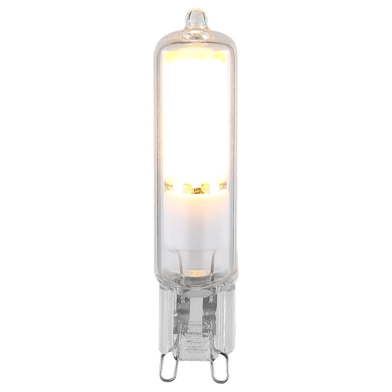 led-bulb-10486-g29862-4 LED iluminant sticlă transparentă, ceramică albă, ø: 15mm, H: 65mm, incl. 1x G9 LED 4W 230V, 600lm sursă, 600lm ieșire, 3000K - imagine 1