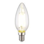 Bec LED, sticla transparenta, ø: 35mm, H: 98mm, E14 6W 230V, sursa 800lm, iesire 800lm, 4000K - imagine 2