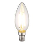 Bec LED, sticla transparenta, ø: 35mm, H: 98mm, E14 6W 230V, sursa 800lm, iesire 800lm, 3000K - imagine 2