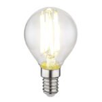 Bec LED, sticla transparenta, ø: 45mm, H: 78mm, E14 6W 230V, sursa 800lm, iesire 800lm, 4000K - imagine 2