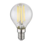 Bec LED, sticla transparenta, ø: 45mm, H: 78mm, E14 6W 230V, sursa 800lm, iesire 800lm, 4000K