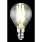 Bec LED, sticla transparenta, ø: 45mm, H: 78mm, E14 6W 230V, sursa 800lm, iesire 800lm, 4000K - imagine 3