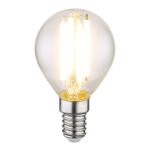 Bec LED, sticla transparenta, ø: 45mm, H: 78mm, E14 6W 230V, sursa 800lm, iesire 800lm, 3000K - imagine 2