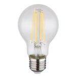 Bec LED din sticlă transparentă, ø: 60mm, I: 106mm, incl. 1x E27 LED 7W 230V, 806lm Sursă, 806lm Ieșire, 4000K